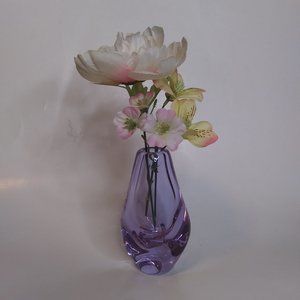 Magical Neodymium Alexandrite glass Bud Vase absolutely stunning Vintage